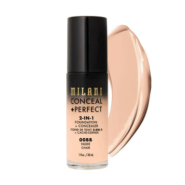MILANI CONCEAL + PERFECT 2-IN-1 FOUNDATION AND CONCEALER SHADE NUDE CHAIR 00B