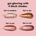 ELF HALO GLOW BLUSH BEAUTY WAND  Shade  Candlelit - Light Peach for Fair/Medium