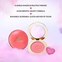 Too Faced Cloud Crush Blush Velvety Second-Skin Powder Formula SHADE Golden Hour ( satin peach pink)