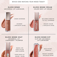 GLOSS BOMB CREAM COLOR DRIP LIP CREAM Fenty Glow - universal rose nude full size without box
