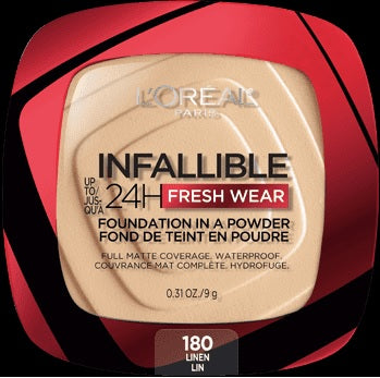 LOREAL Infallible Up to 24H Fresh Wear Foundation Powder 180 LINEN