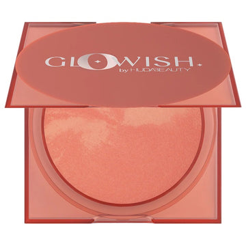 GloWish by Huda Beauty Cheeky Vegan Blush Powder Color 01 Healthy Peach - Warm Soft Peach