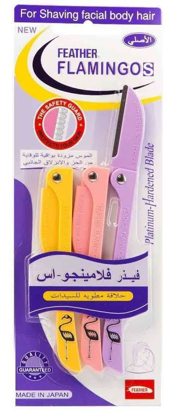 Feather Flamingos Razors for Face and Body Hair