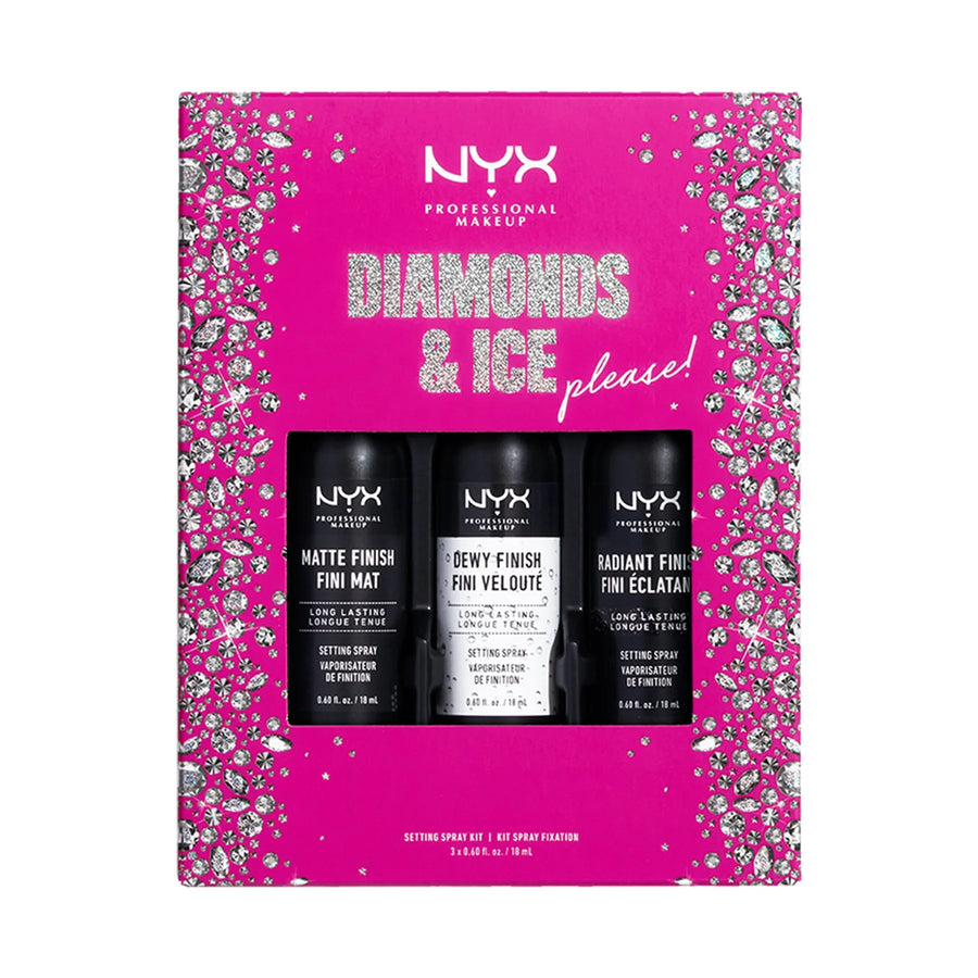 NYX Professional Makeup Diamonds & Ice Please! Mini Setting Spray Kit