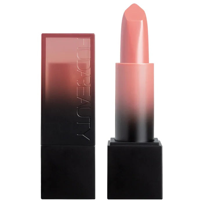 HUDA BEAUTY Power Bullet Cream Glow Hydrating Lipstick Color Angel - Light Baby Pink