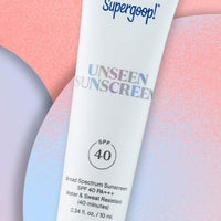 Supergoop! Unseen Sunscreen SPF 40 PA +++- 0.34 oz 10 mL travel size