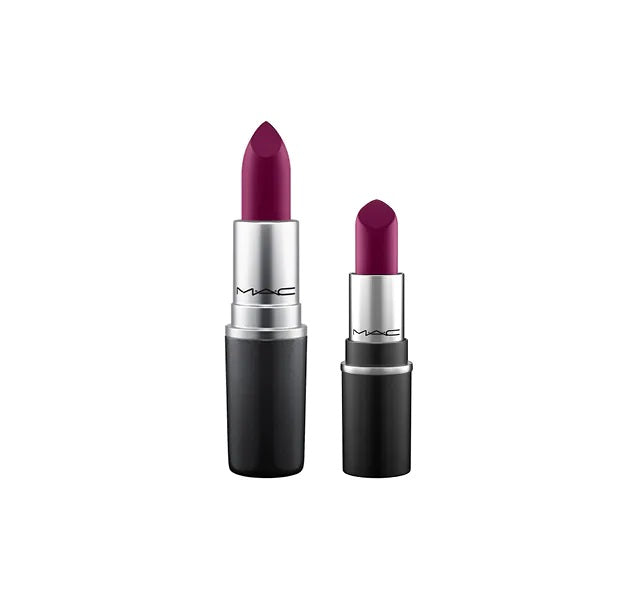 MAC Cosmetics Satin Lipstick Rebel(Midtonal Cream Plum) mini
