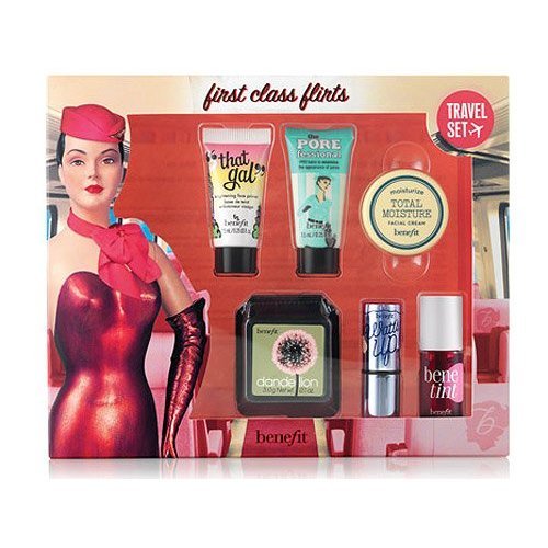 Benefit Cosmetics FIRST CLASS FLIRTS LIMITED-EDITION TRAVEL SET OF 6 BEST-SELLERS