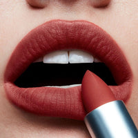 MAC Cosmetics Powder Kiss Lipstick Devoted to Chilli (Warm Brick Red)