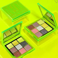 Huda Beauty Neon Green Pressed Pigment Eye Shadow Palette